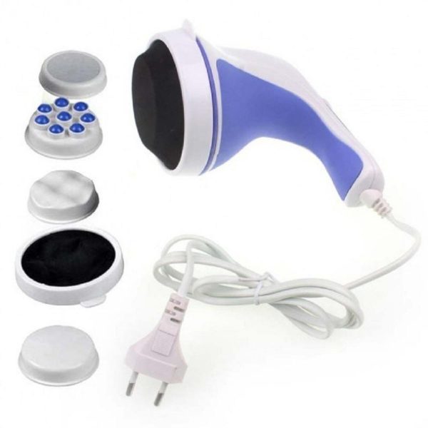 4 In 1 Relax & Spin Tone Vibration Electric Massager / Electronic Relax And Spin Body Massager With Different Heads