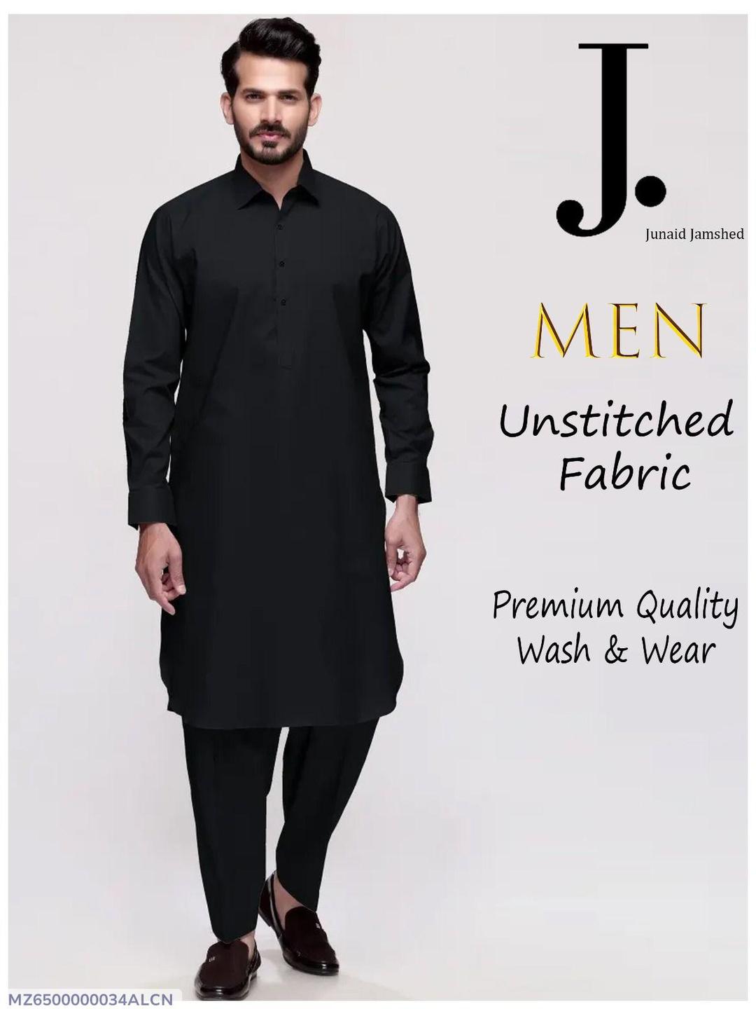 Men’s Unstitched Wash And Wear Plain Suit