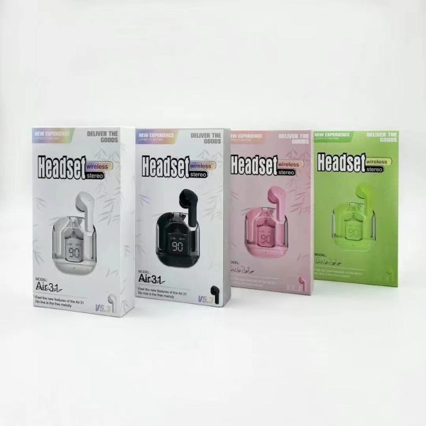 Air31 Earbuds Wireless Crystal Transparent