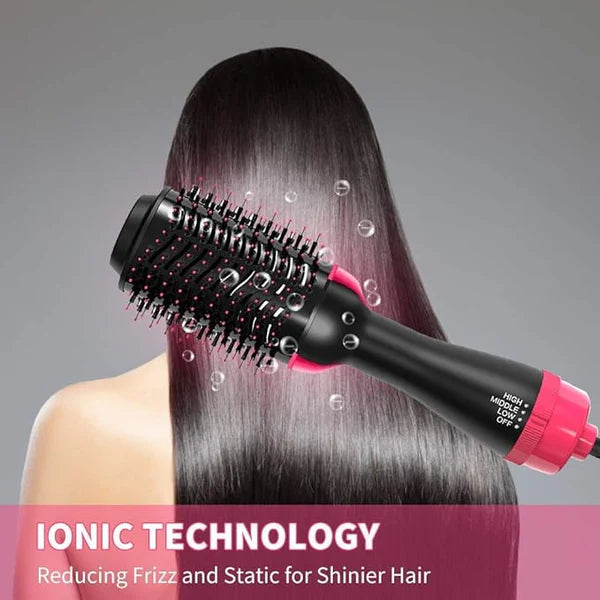 One Step 3 In 1 Hair Dryer And Volumizer | Hot Air Brush – Comb For Drying, Straightening, And Curling ( Random Color )