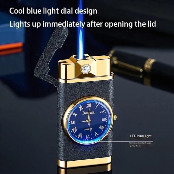 Refillable Fancy Watch Lighter | Best Quality Watch Lighter | Metal Lighter ( Random Color )