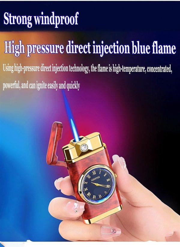 Refillable Fancy Watch Lighter | Best Quality Watch Lighter | Metal Lighter ( Random Color )