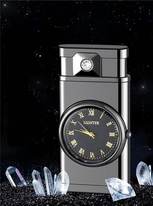 Refillable Fancy Watch Lighter | Best Quality Watch Lighter | Metal Lighter ( Random Color )