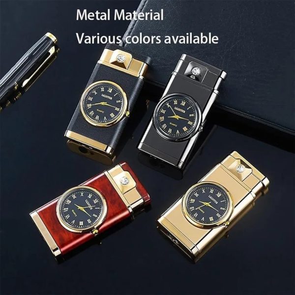 Refillable Fancy Watch Lighter | Best Quality Watch Lighter | Metal Lighter ( Random Color )